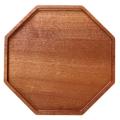 Japanese Ebony Plate Simple Octagonal Dinner Plate Wooden Tray, M