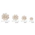 Ceramic Flower Ornament Wall Mural Home 3d Wall Sticker Decor F