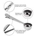 2 In 1 Coffee Spoon with Clip, Multifunction Stainless Steel Spoon