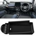 Car Center Console Armrest Storage Box Organizer Tray Black