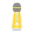 Bluetooth Microphone Handheld Karaoke Live for Mobile Phones Yellow