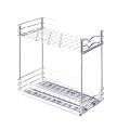 Pull Out Spice Rack Organizer for Cabinet,heavy Duty Double Rack 13cm