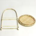 Bamboo Weaving Wicker Baskets Dish Storage Fruit Bread Food