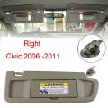 Right Passenger Side Sun Visor for 06-11 Honda Civic 83230-sna-a01ze