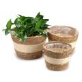 Seagrass Planter Basket, Beige Flower Pots Cover & Plant Containers
