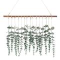 Artificial Eucalyptus Wall Hanging,fake Vines with Wooden Stick Decor
