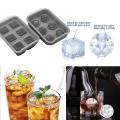 Large Ice-cube Trays with Lids Silicone Combo Grey 2pcs