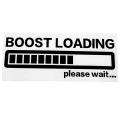 Boost Loading Reflective Material Decal Funny Gas Car Stickers Black