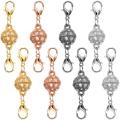 8 Pcs Magnetic Clasps for Jewelry Locking Charms with Lobster Clasp