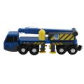 Crane Truck Vheicles Kids Toy Compatible with Wooden Tracks Railway