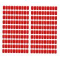 100pcs Rubber End Caps 9.5mm Id Pvc Round Tube Bolt Cap Cover Red