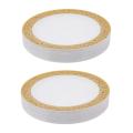 Gold Disposable Plastic Plates -lace Design Party 50pack-7.5inch