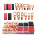 273pcs Copper Wire Terminal Connectors Awg 2 4 6 8 10 12 Ring Lug Kit
