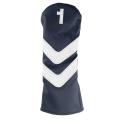 4 Pieces Waterproof Pu Leather Golf Head Cover Protector,blue