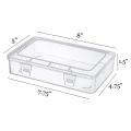 12-pack Clear Plastic Storage Containers, 8 X 5 X 1.75 Inch