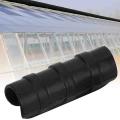 50pcs Black Greenhouse Plastic Film Frame Pipe Tube and Clip 20mm