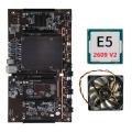X79 H61 Btc Miner Motherboard with E5 2609 V2 Cpu+cooling Fan