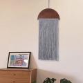 Ornament Craft Hanging Art Living Room Long Tassels Handmade-brown