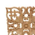 2x Wooden Decal European-style Applique Real Wood Carving