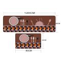 2 Pack Cutlery Tool Print Pattern Kitchen Carpet Floor Mat-coffee