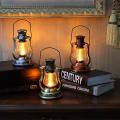Retro Solar Hanging Candle Oil Lamp Garden Yard Lighting-gold