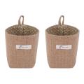 Cotton Linen Flower Pot Hanging Jute Storage Bagyellow Point