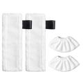 4pcs Suitable for Karcher Steam Mop Cloth Cover Cleaning Pad