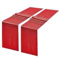 Sequin Red Table Runner 2pack 12x70.8 Inch Glitter Sequin Table