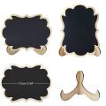 24 Pcs Wooden Mini Chalkboards Signs for Food Signs, Message Signs