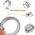 Hose Clamps Adjustable 10.5 M Hose Clamp Set for Home Gas Pipe