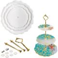 3 Tier Cake Stand Resin Molds, Diy Casting Mold with 3 Pcs Brackets