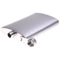 3x Whiskey Pocket 10oz Hip Flask with Stainless Steel Screw Cap
