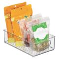 Plastic Pantry, Refrigerator Food Storage Organizer Bin with Handles