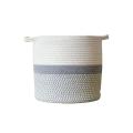 Large Woven Rope Plant Basket Storage Cotton Rope Plant Baskets -m