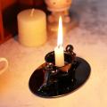 Candle Holder Stainless Steel Candle Holder Decoration, Black
