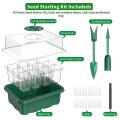 Seed Starter Tray for Greenhouse Propagator Seeds Plant -green White