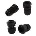 36 Pcs Black Pg9 Plastic Connector Gland for 4mm-8mm Cable