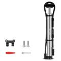 West Biking Mini Bike Pump - Fits Presta and Schrader Valves,silver