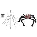 Halloween Decor Spider W/triple-cornered Web Set for Lawn Outdoor