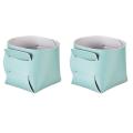 2pcs Leather Porch Key Storage Box Jewelry Brush Storage Basket,a