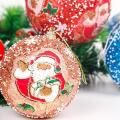 Christmas Tree Balls Small Bauble Hanging Home Party Ornament ,pink