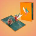 Bird Pop-up Card, Mothers Day 3d Greeting Card for Friends Colleague