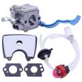 Carburetor with Air Fuel Filter Line Tune for Husqvarna 125b 125bx