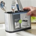 Kitchen Cutlery Organizer Knife Stand Plastic Drain Storage Holder