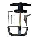 5-1/2 T-handle Lock Kit Shed Door Lock with 2 Keys and 2 Screws