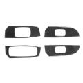Window Lift Switch Button Panel Cover for Ram 18-22, Carbon Fiber