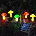 Outdoor Mushroom Stake Solar Lights for Garden Decorations B