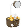 Cute Desk Lamp for Kids, with Pencil Cutting/pen Holder, (brown)