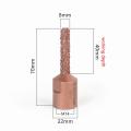 8mm M14 Thread Vacuum Brazed Tungsten for Wood Carving Shaping, 1pcs