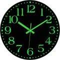 12 Inch Silent Non-ticking Battery Operated Clock, Lighted Wall Clock